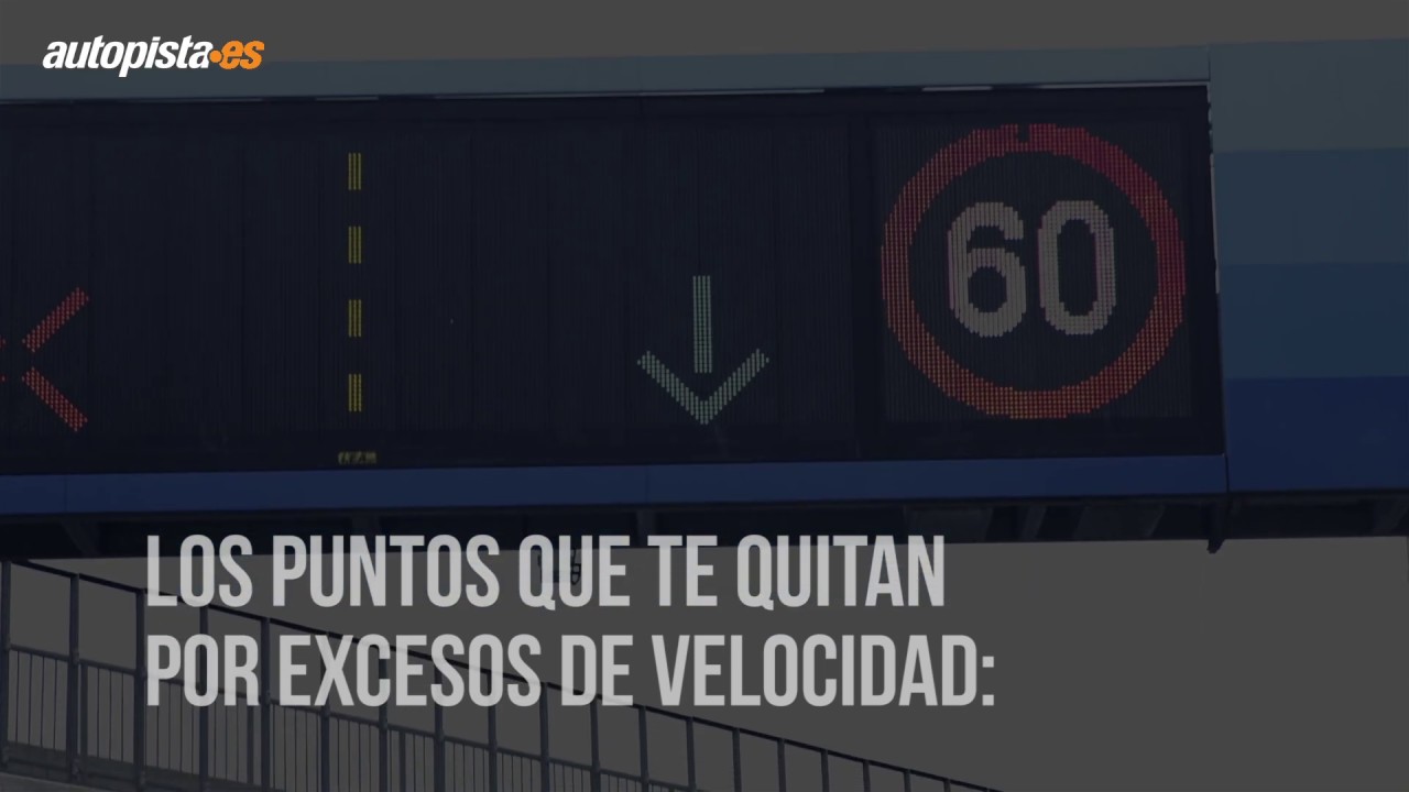 a partir de que velocidad te quitan puntos