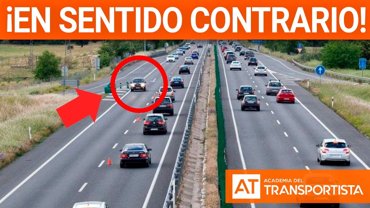 carril de utilización en sentido contrario al habitual