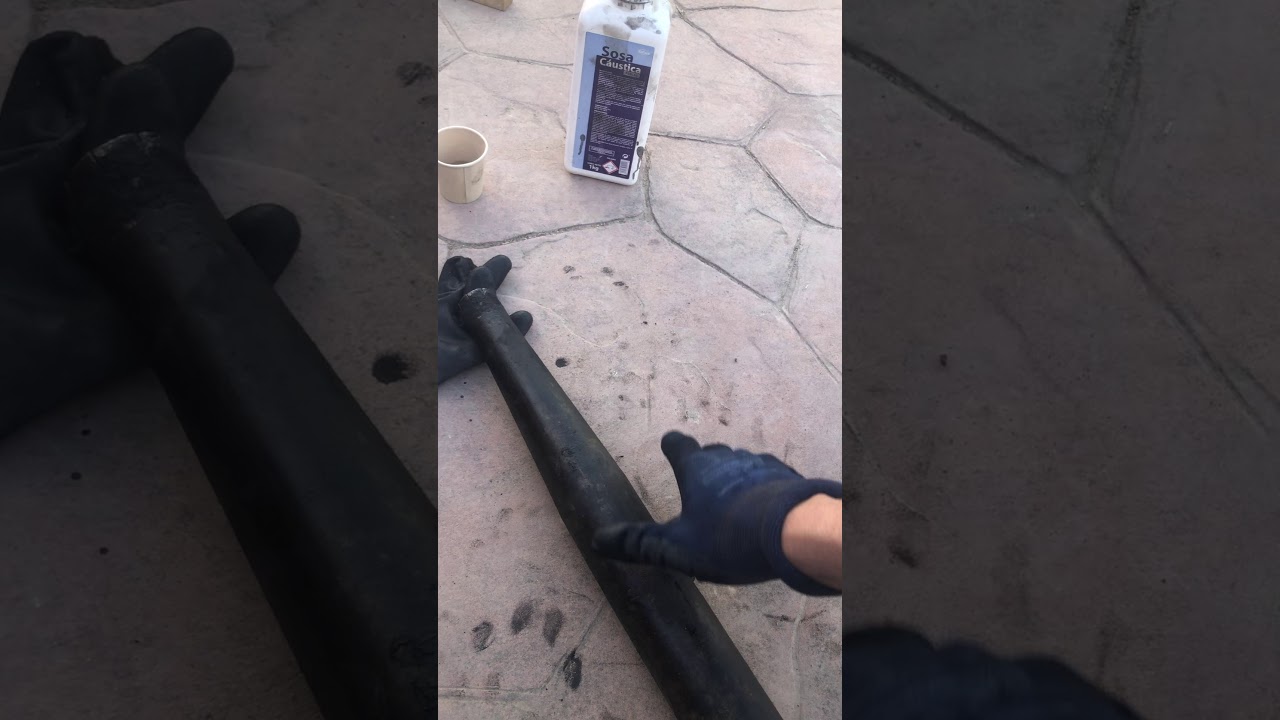 como limpiar el tubo de escape por dentro