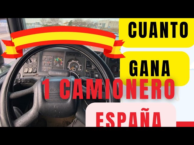 cuanto gana un conductor de camion en españa