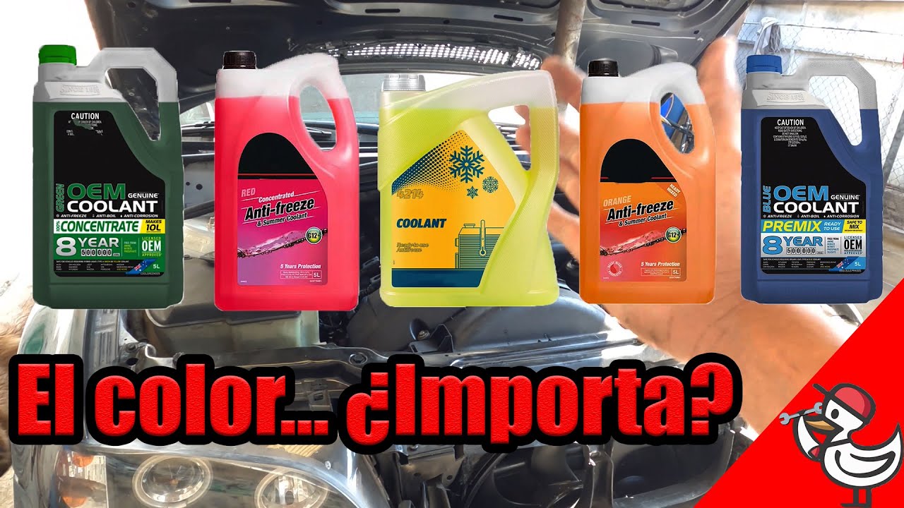 de que color es el anticongelante