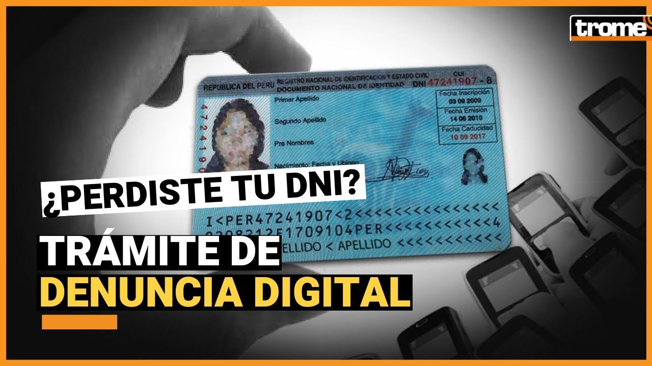 es obligatorio denunciar la pérdida del dni