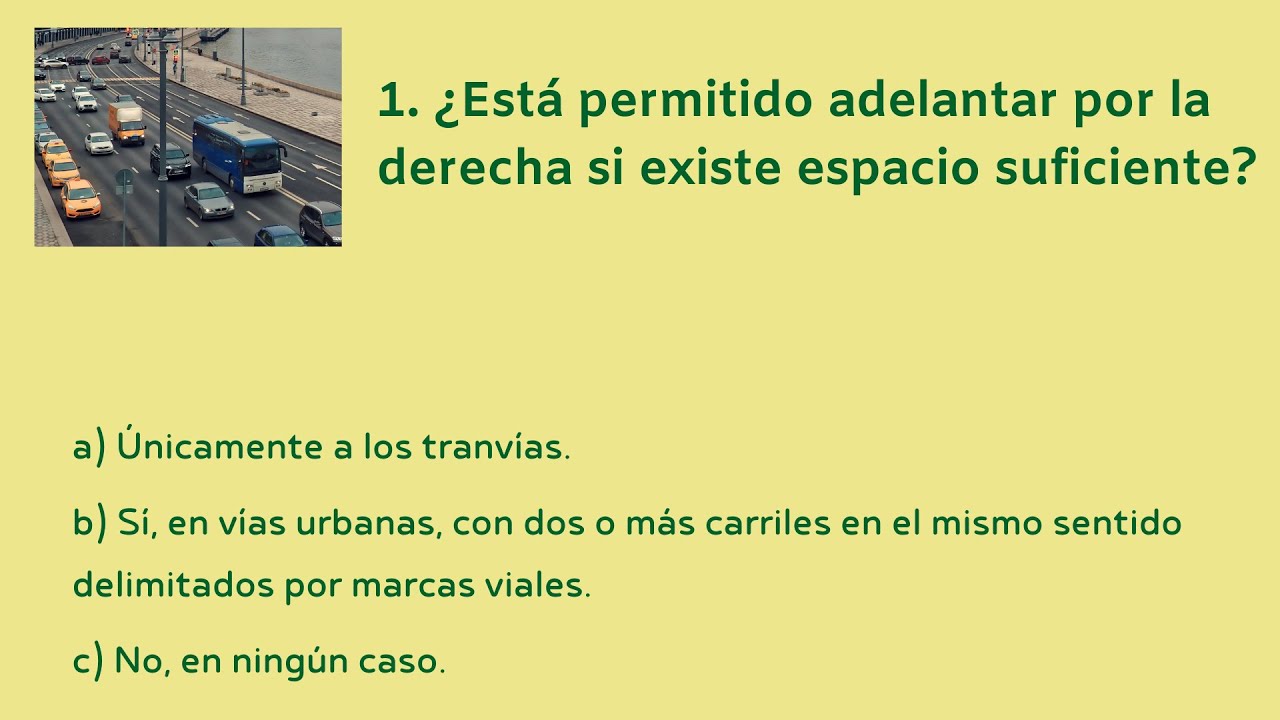 está permitido adelantar por la derecha si existe espacio suficiente