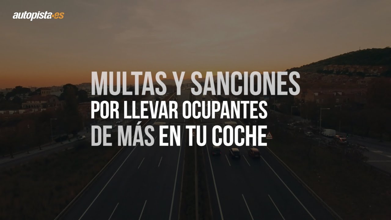 multa por ir 6 en un coche de 5 plazas