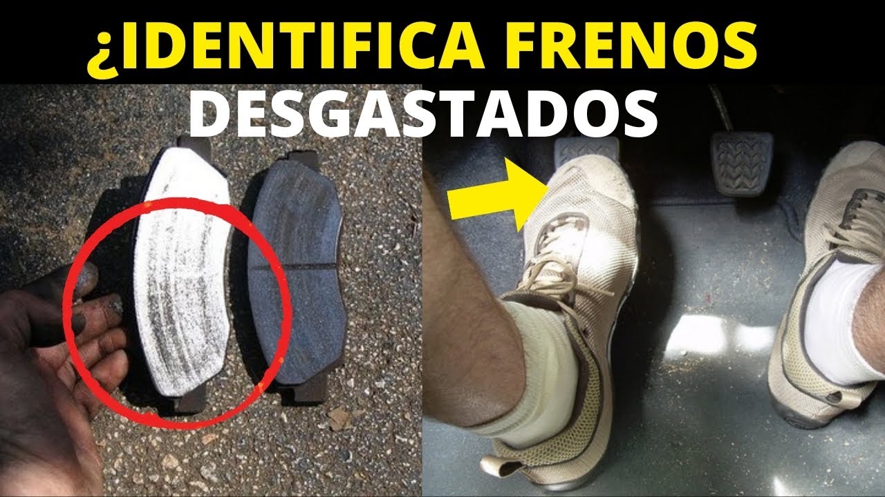 pastilla de freno gastada y nueva