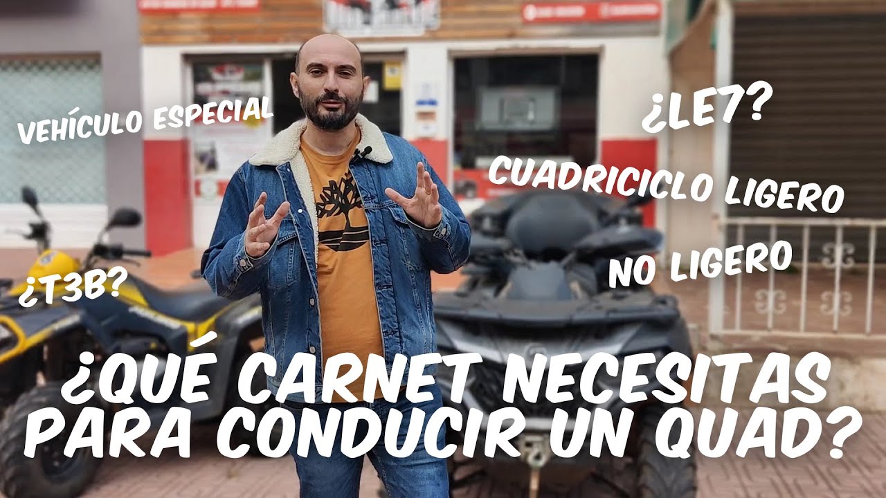 que carnet se necesita para conducir un quad de 700cc