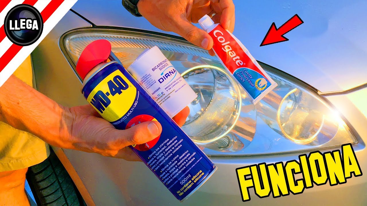remedio casero para limpiar los faros del coche
