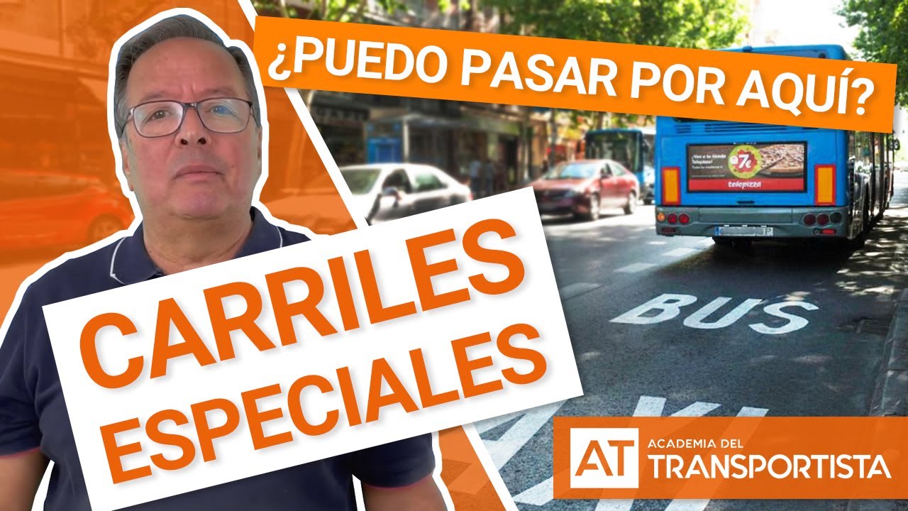 se puede circular por un carril bus