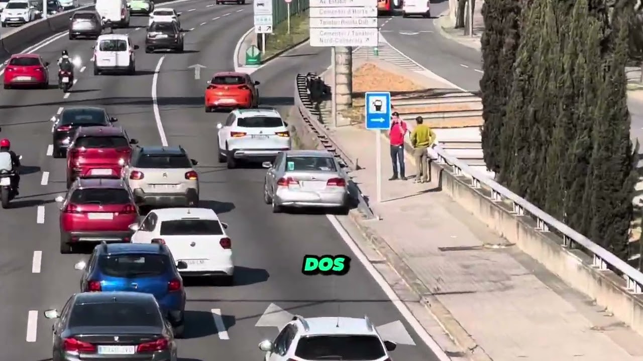 tráfico en la ronda de dalt