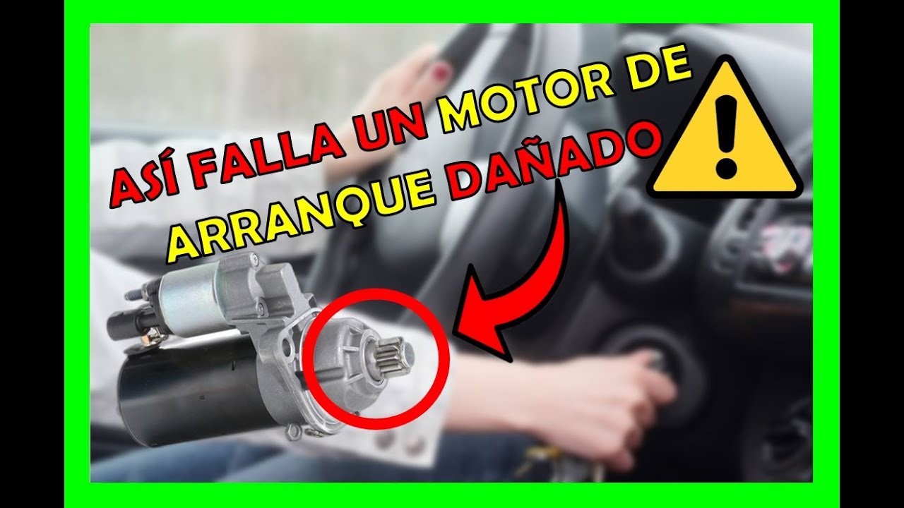 averías comunes del motor de arranque