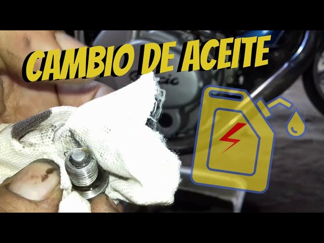 cambiar aceite moto 125 4 tiempos