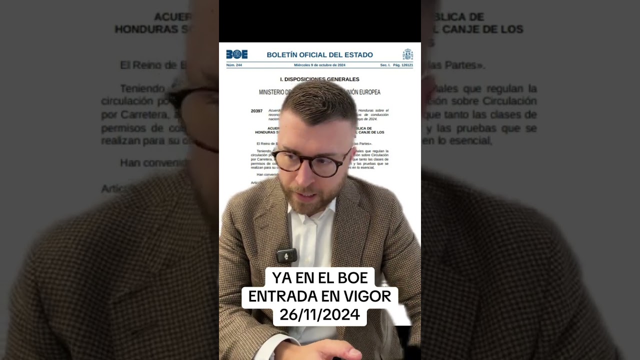 canje de carnet de conducir honduras españa