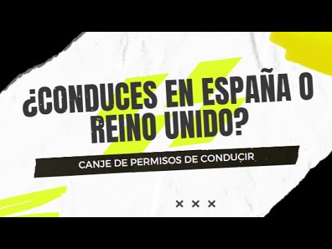 canje permiso de conducir reino unido