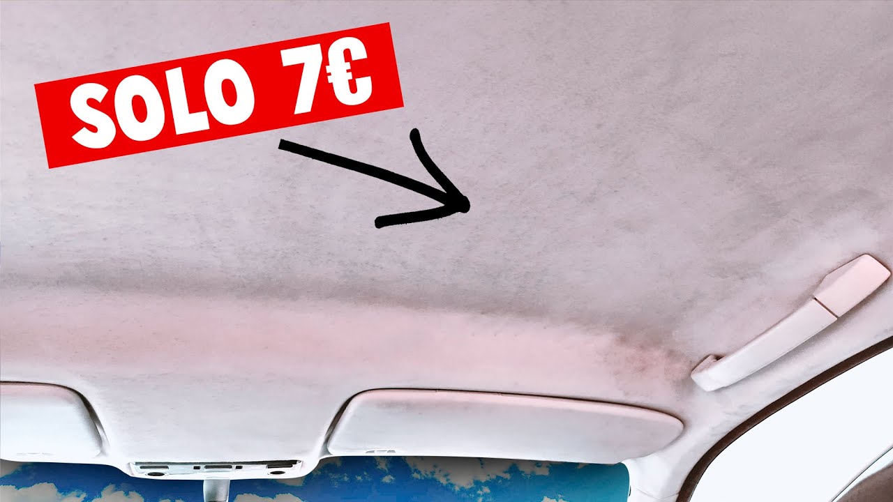 como arreglar el tapizado del techo de un coche