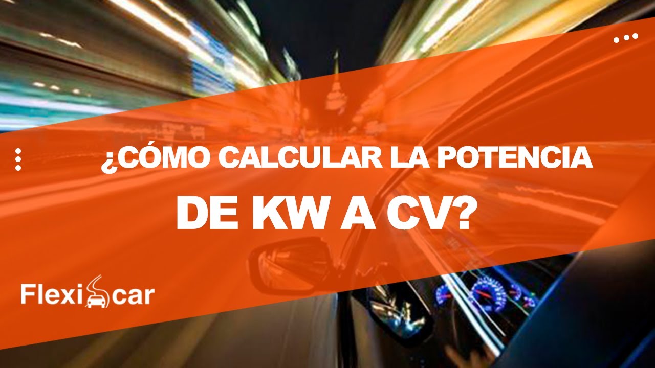como calcular cv de un coche