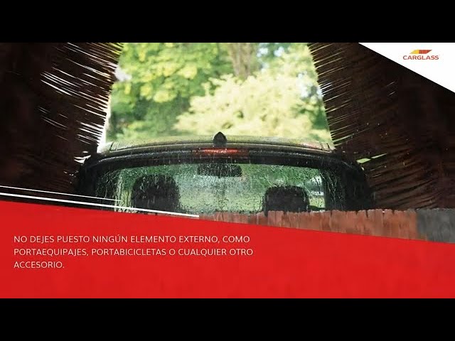 como meter el coche en el túnel de lavado