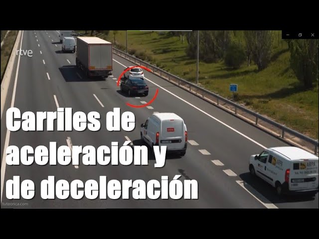 esta permitido adelantar por un carril de aceleracion