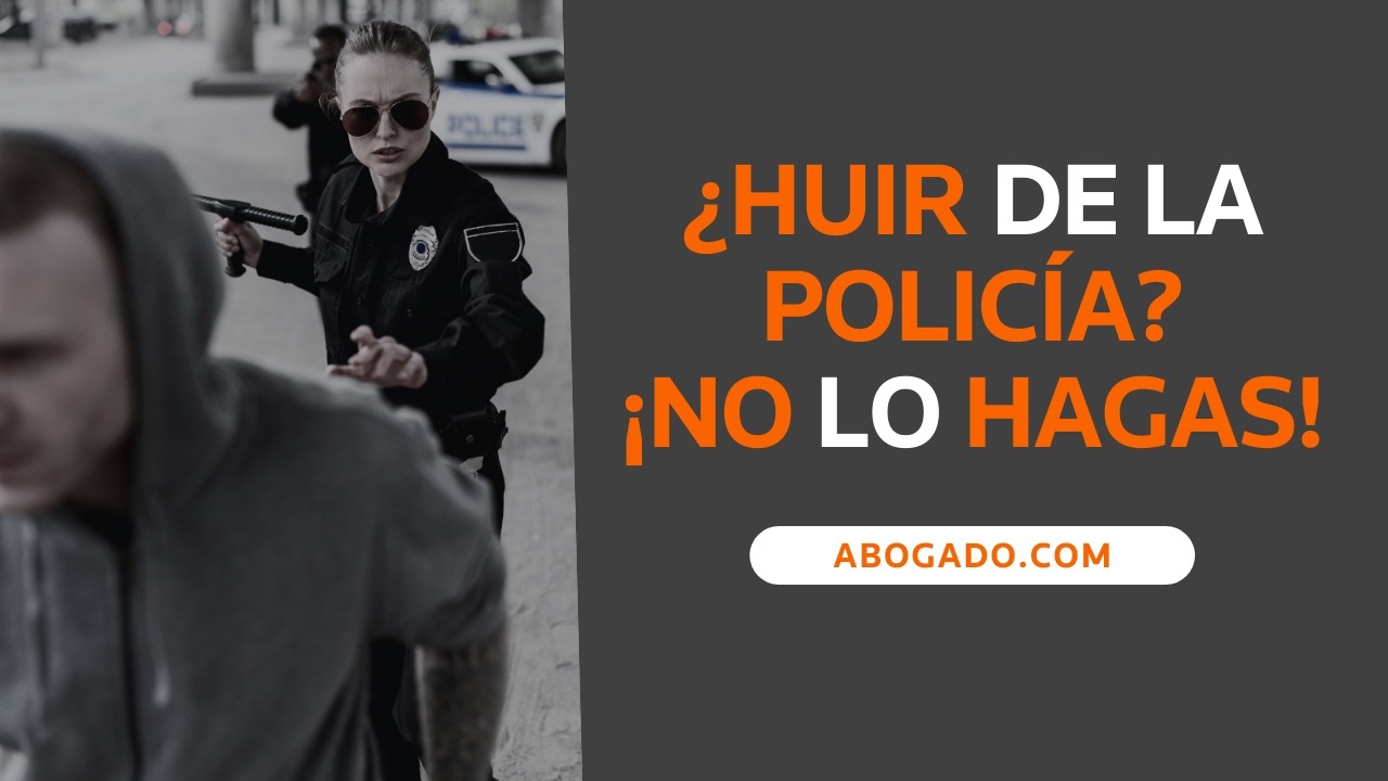 huir de la policia es delito