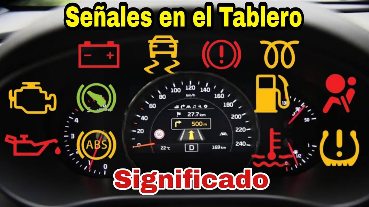 las señales del panel que indican