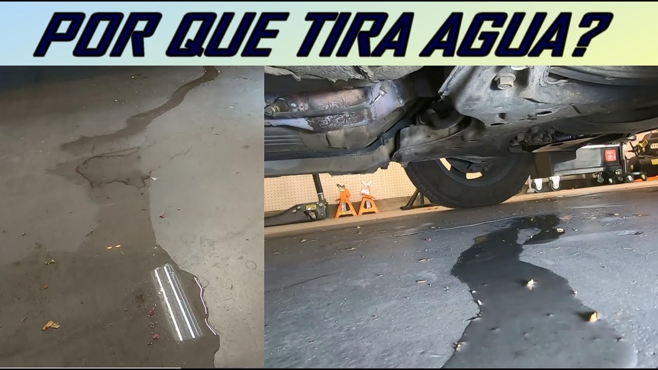 mi coche pierde agua por debajo