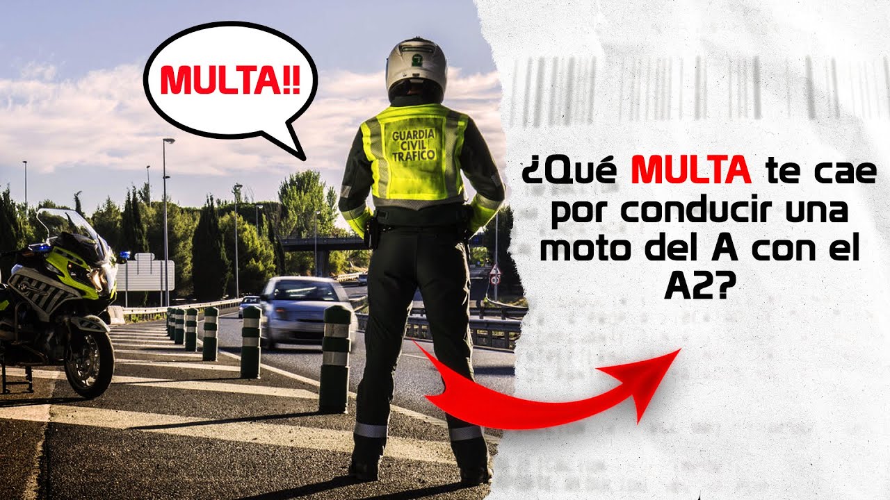multa por conducir moto 250 con carnet b
