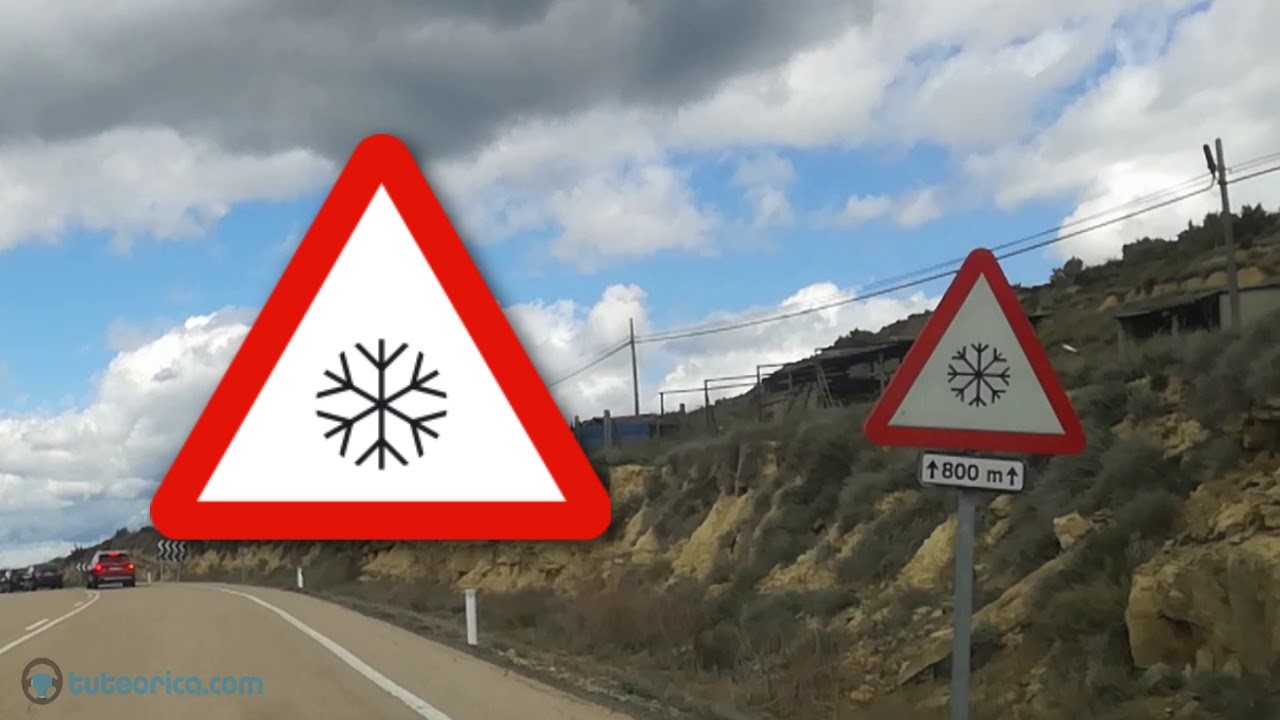 pavimento deslizante por hielo o nieve