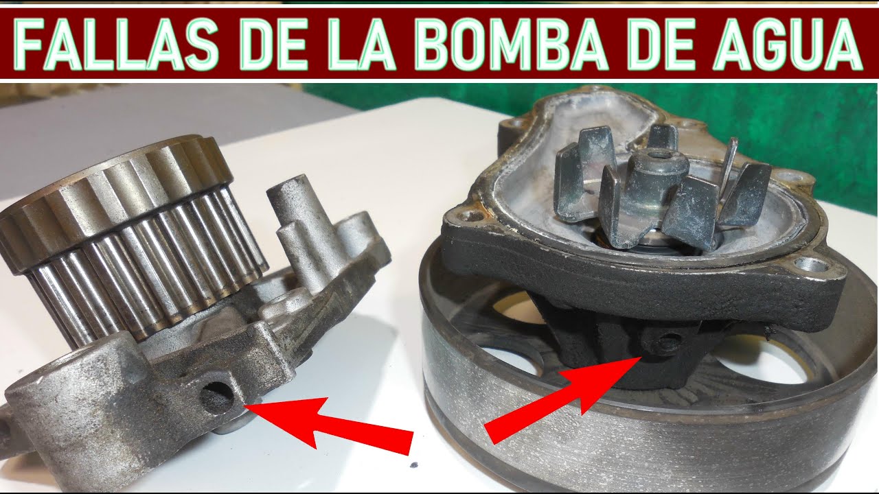 pérdida de anticongelante por la bomba de agua