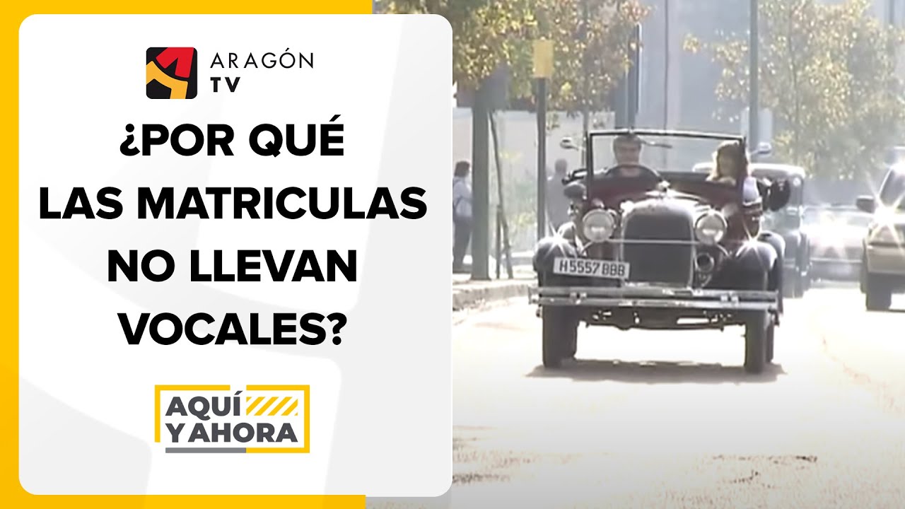 porque las matrículas no tienen vocales