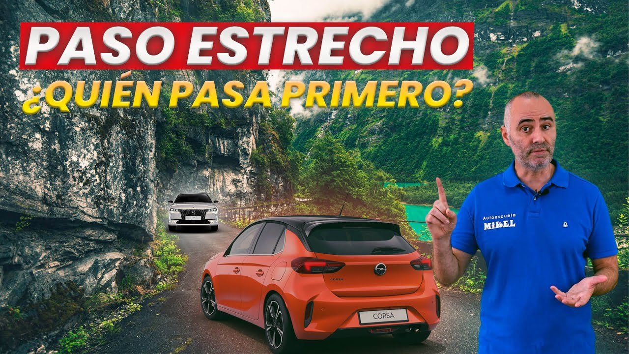 preferencia de paso en un estrechamiento