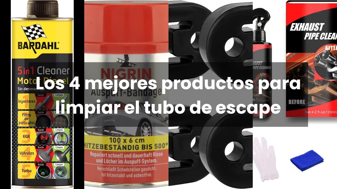 productos para limpiar el tubo de escape del coche