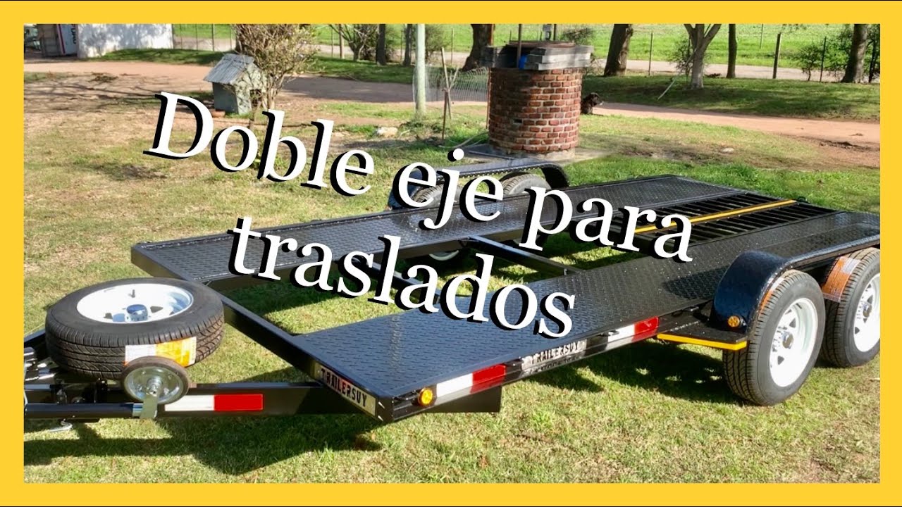 remolques de 2 ejes para coches