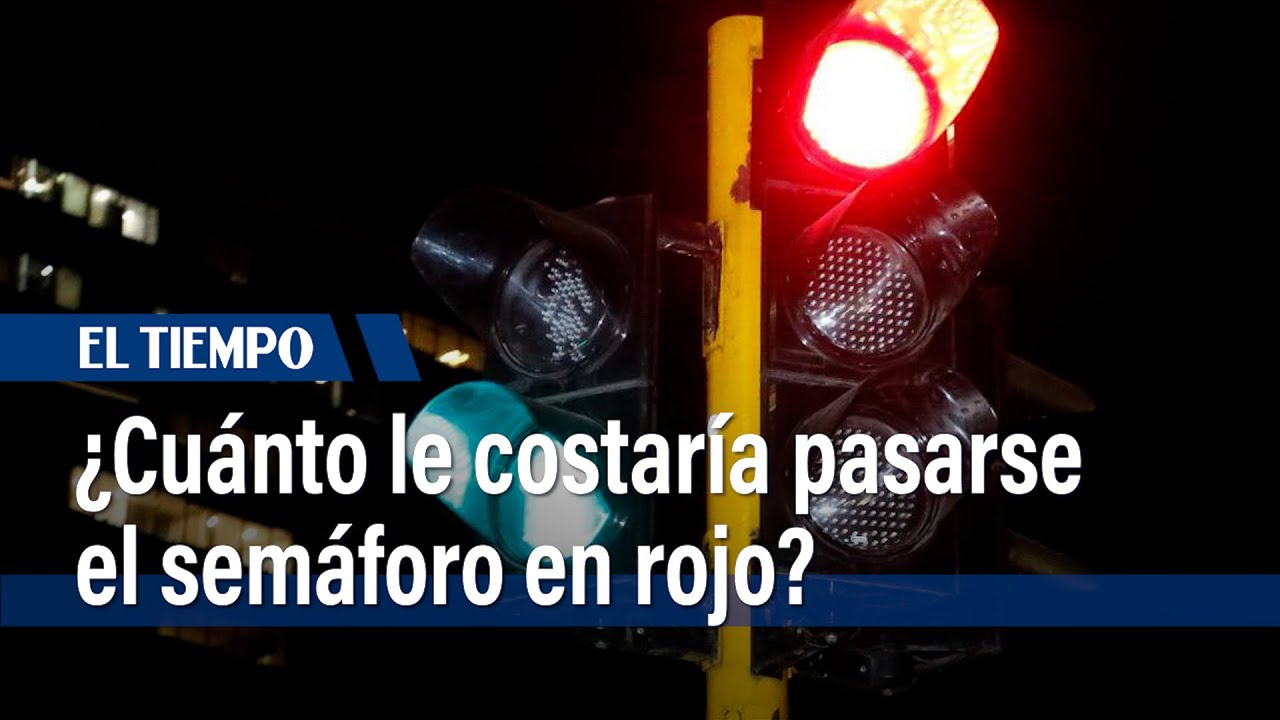 sanción por saltarse un semáforo en rojo