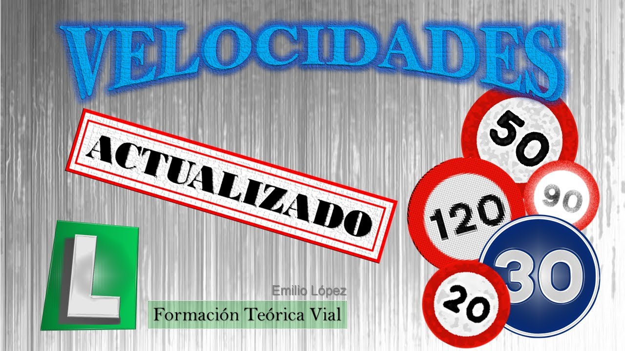 tabla de velocidades máximas y mínimas dgt