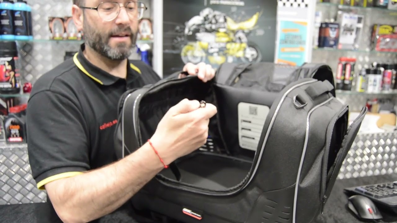 transportín para llevar perro en moto