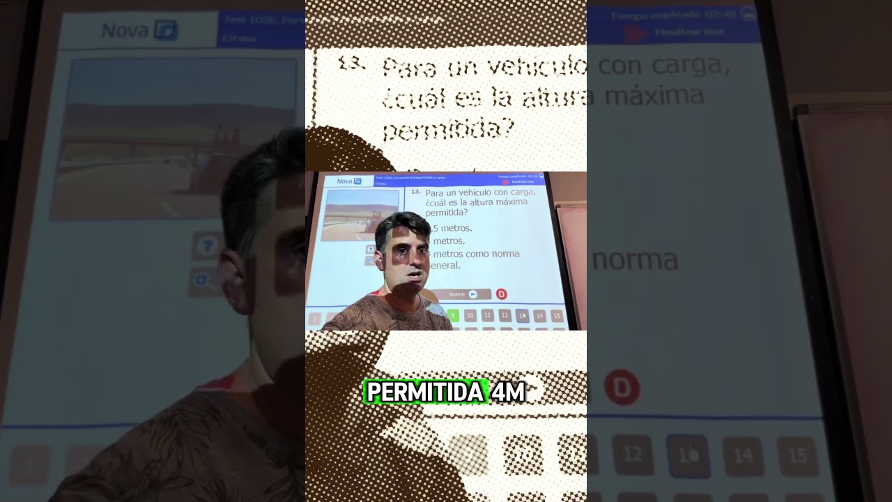 altura maxima permitida para vehiculos con carga