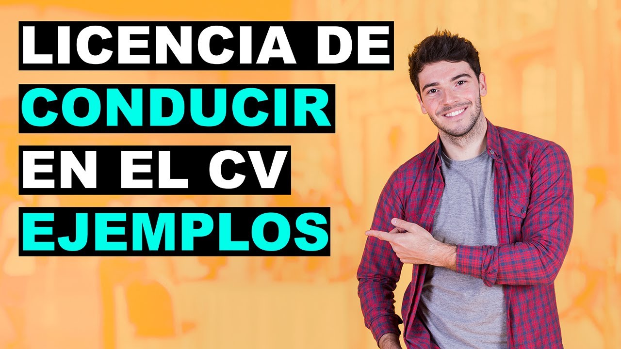 como poner carnet de conducir en cv