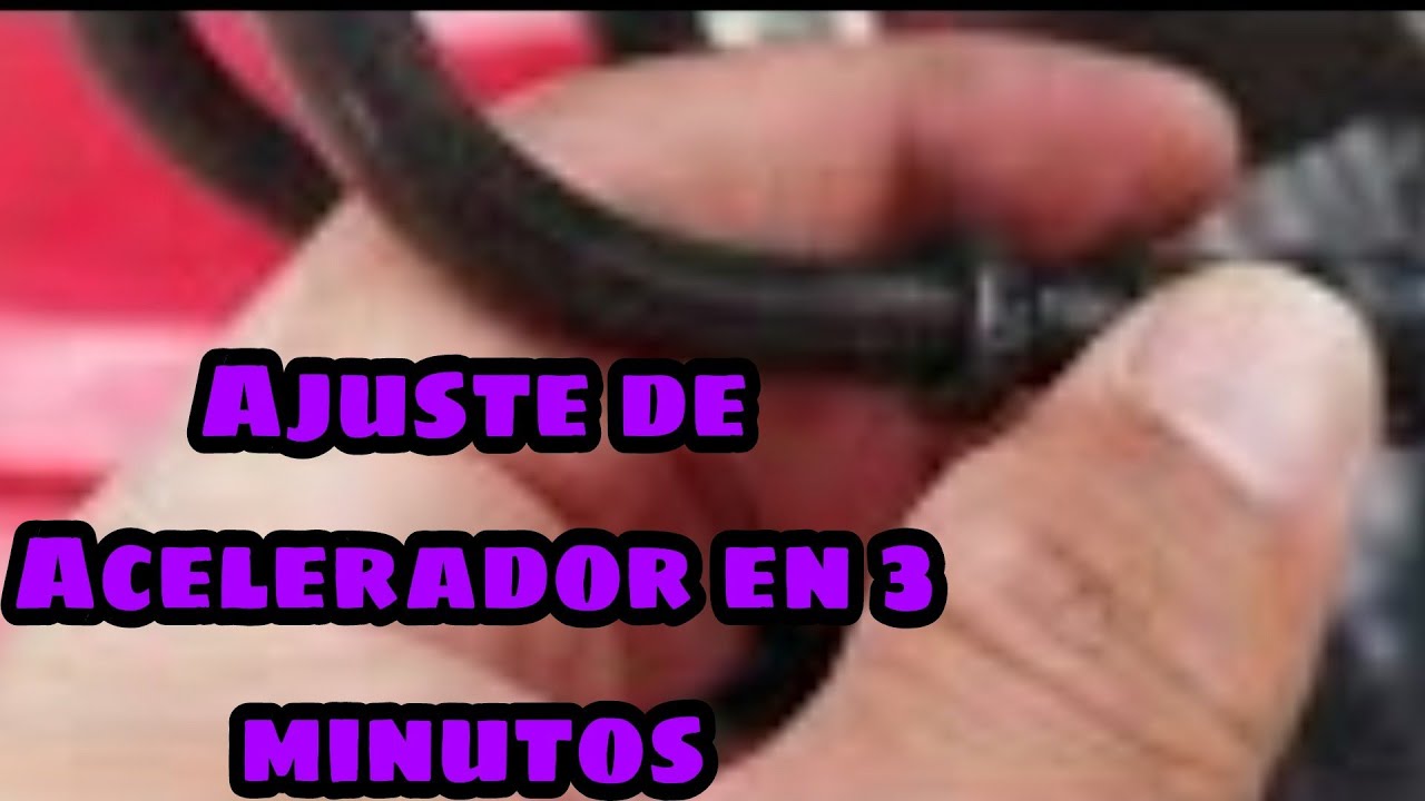 como regular el acelerador de una moto