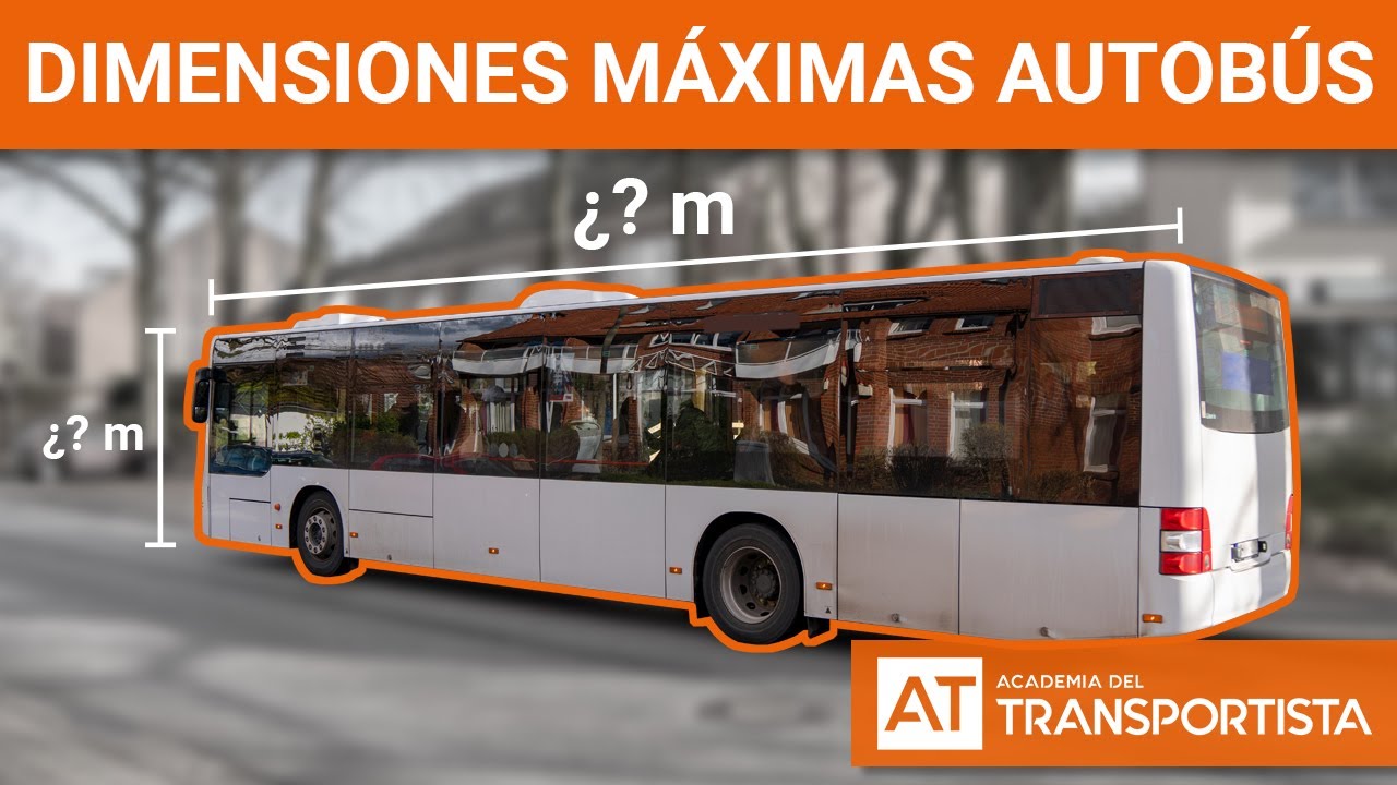 cuanto mide un autobús de largo