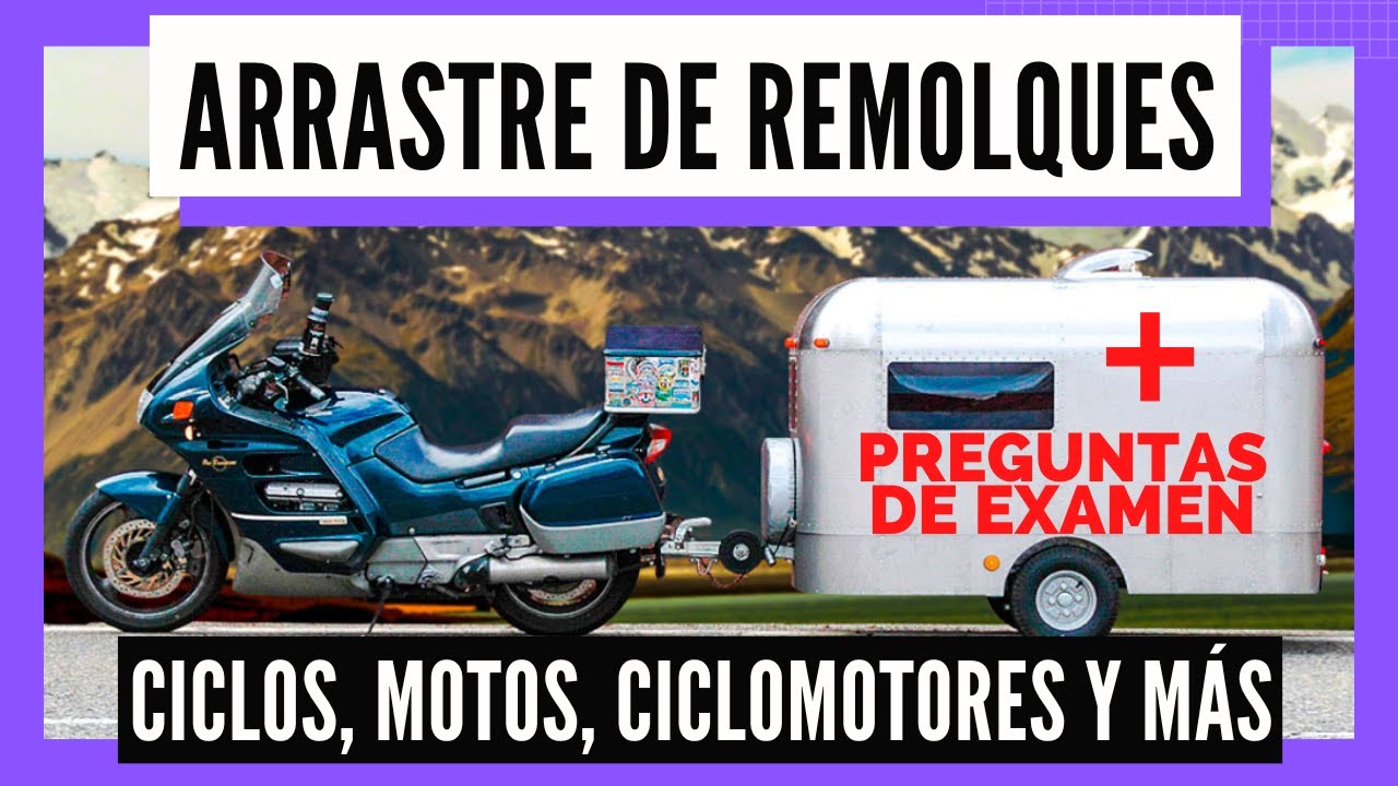 el remolque que arrastra una motocicleta no podrá...