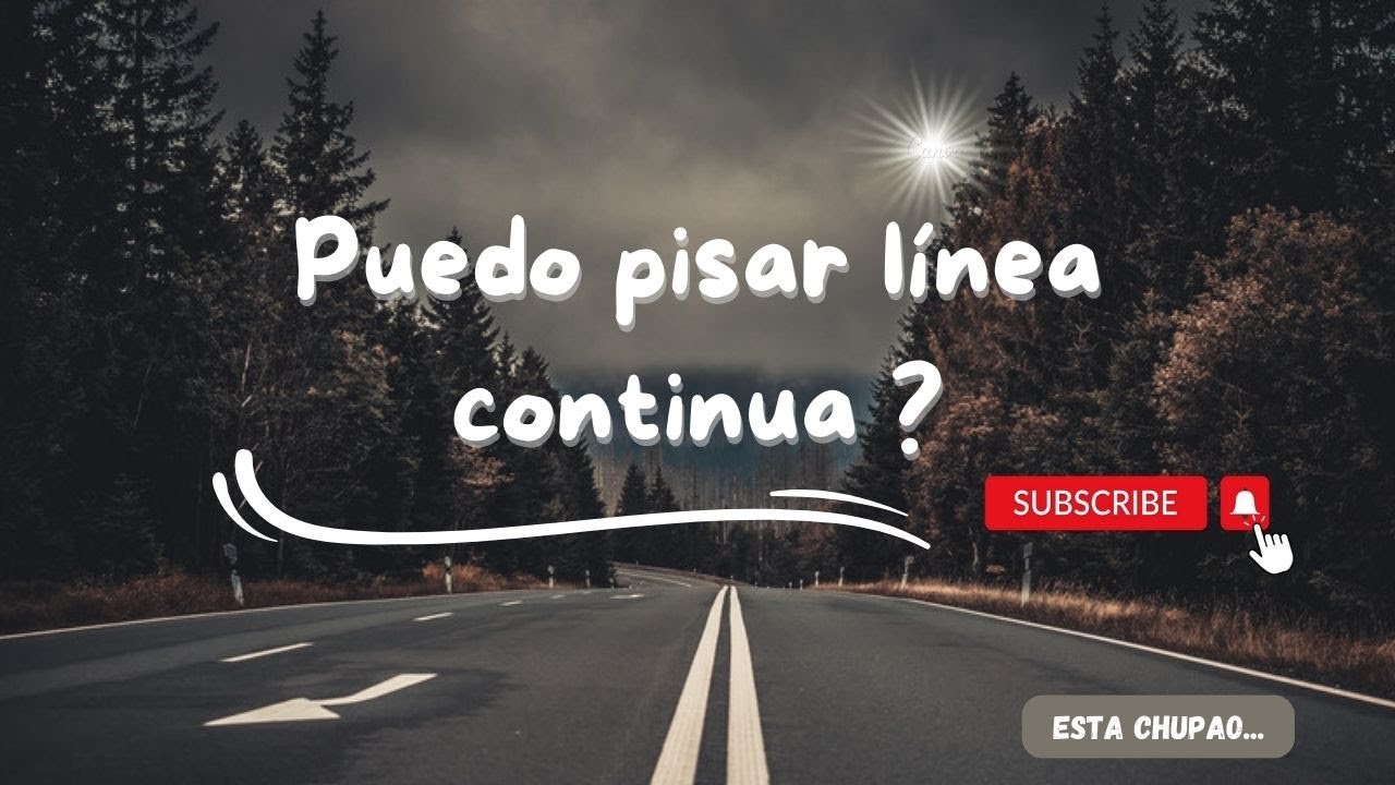 pisar línea continua que falta es
