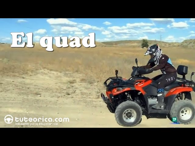 quad 4x4 atv 2 plazas reductora matrícula blanca