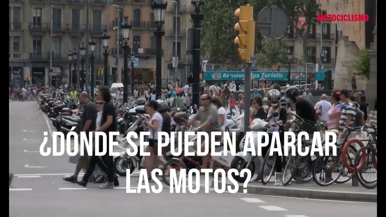 se puede aparcar en parking de motos