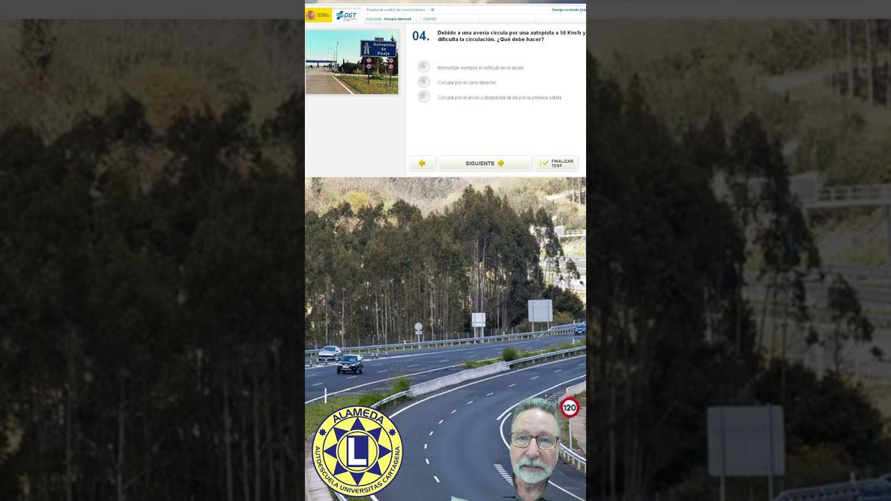si debido a una averia circula a velocidad anormalmente reducida