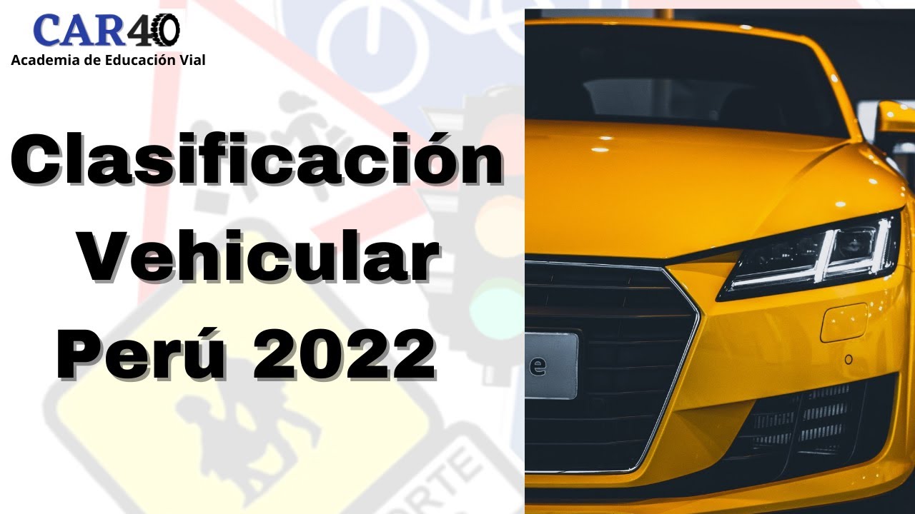 tabla de clasificación de categorías de vehículos pdf