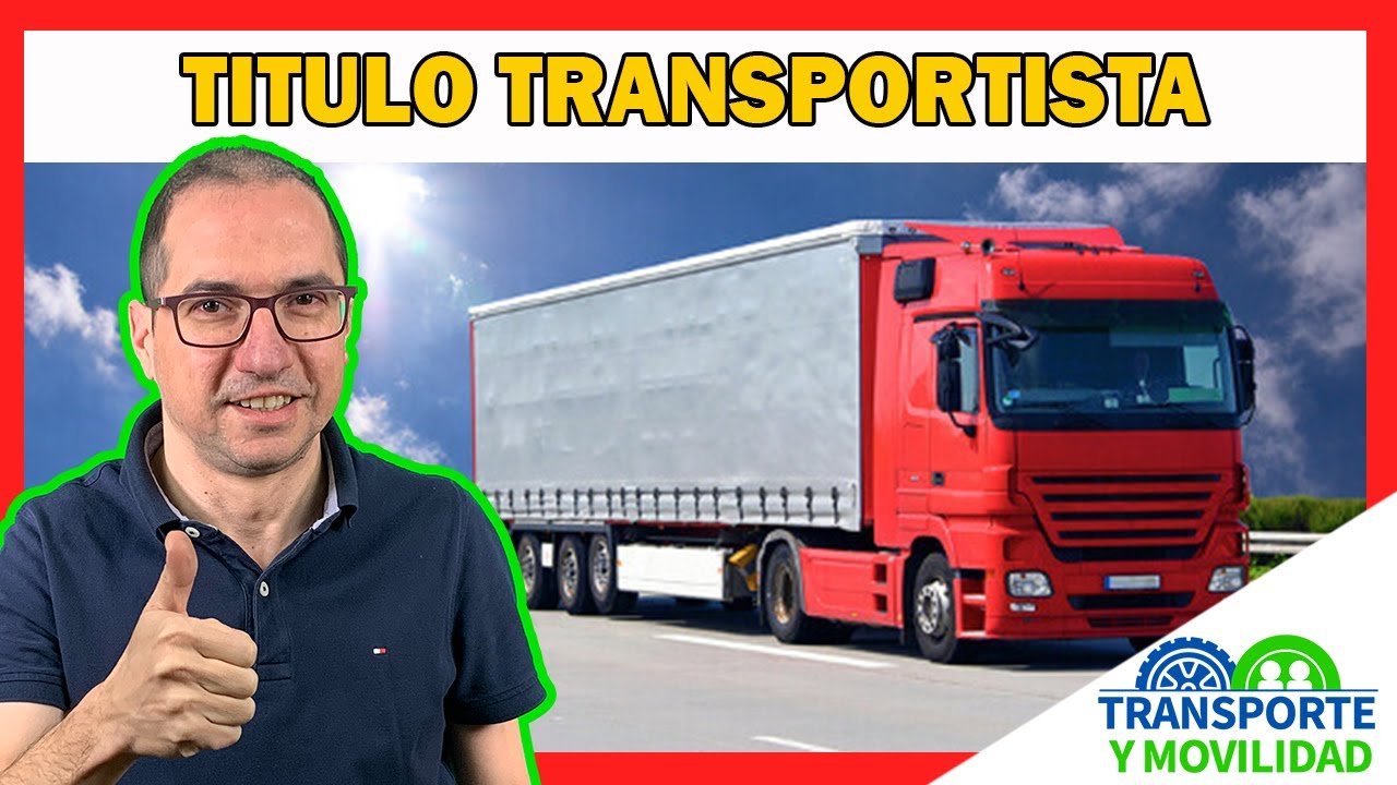 título de competencia profesional para el transporte