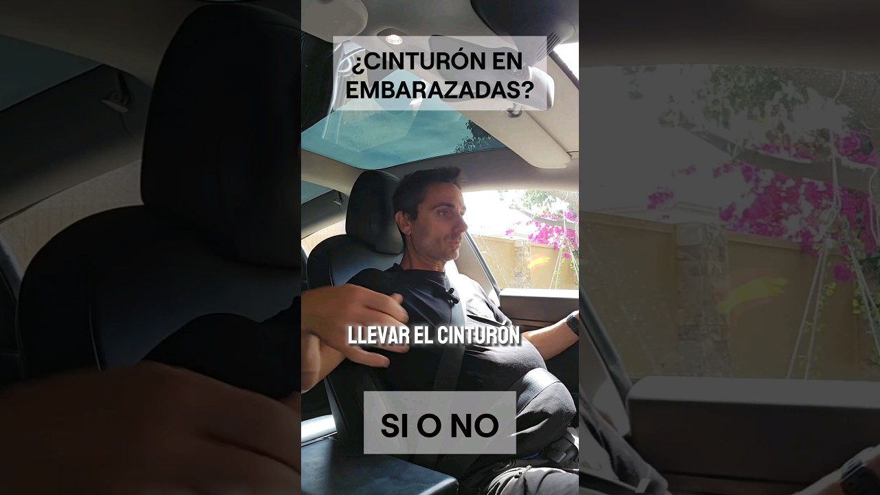 una embarazada debe llevar puesto el cinturón de seguridad
