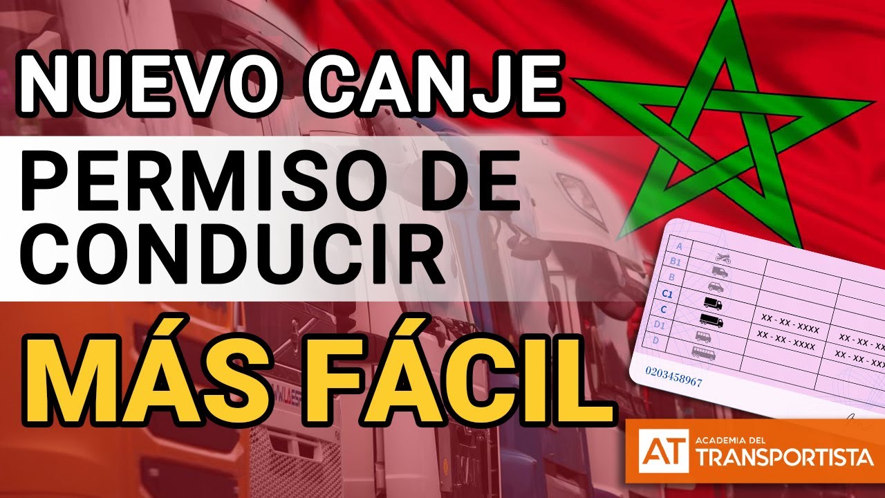 cambiar carnet de conducir marroqui a español