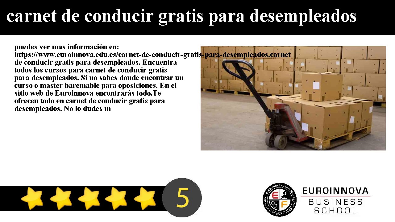 carnet de camión gratis para desempleados