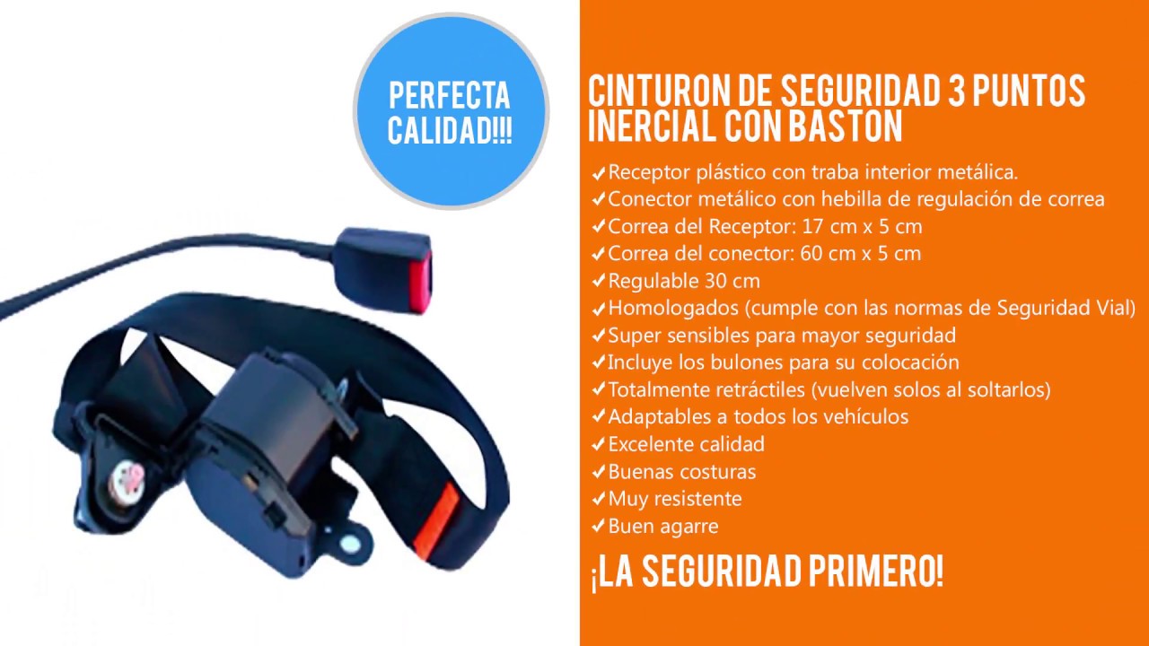 cinturón de tres puntos de anclaje