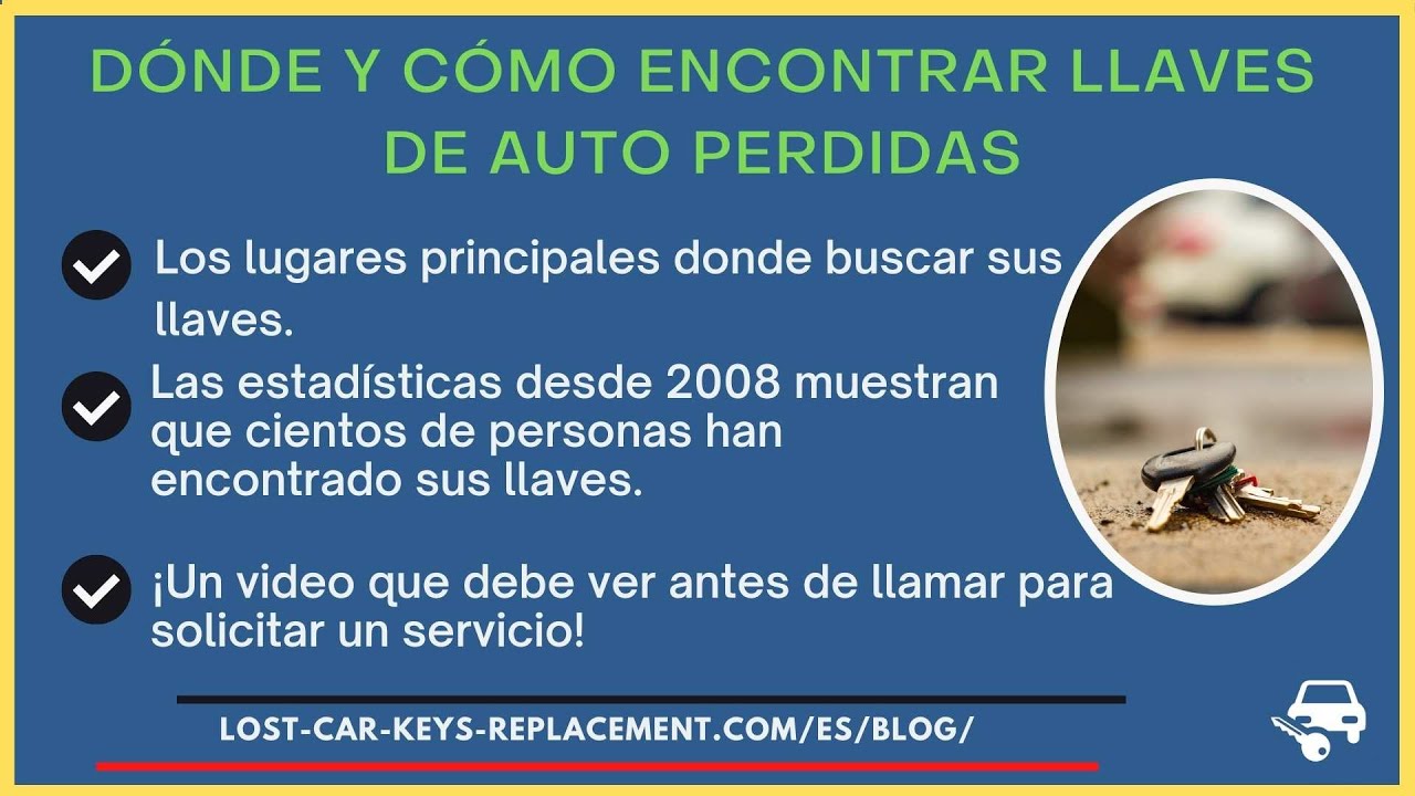 como encontrar llaves de coche perdidas